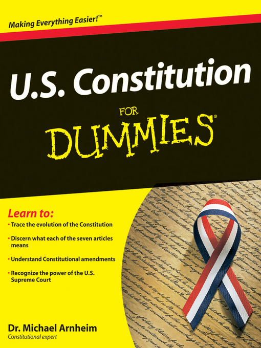 Title details for U.S. Constitution For Dummies® by Michael Arnheim - Available